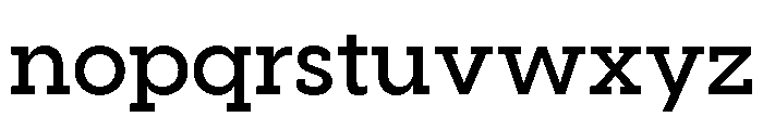 Visby Slab Demi Bold Font LOWERCASE