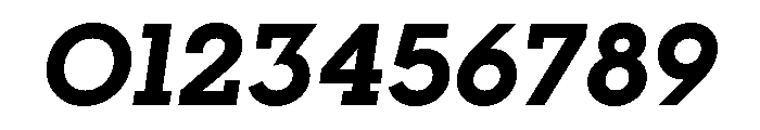Visby Slab Extra Bold Oblique Font OTHER CHARS