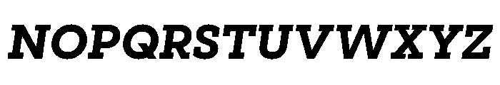 Visby Slab Extra Bold Oblique Font UPPERCASE