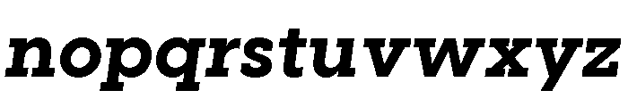 Visby Slab Extra Bold Oblique Font LOWERCASE