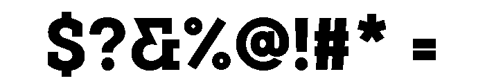 Visby Slab Extra Bold Font OTHER CHARS