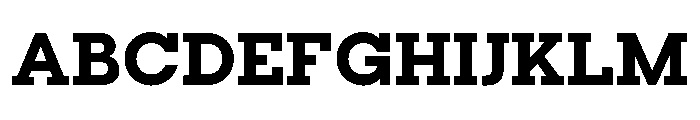 Visby Slab Extra Bold Font UPPERCASE