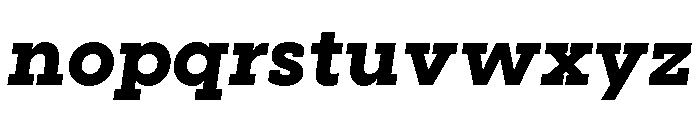 Visby Slab Heavy Oblique Font LOWERCASE