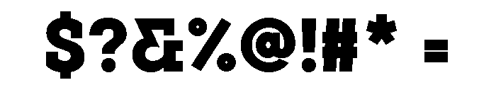 Visby Slab Heavy Font OTHER CHARS