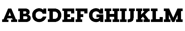 Visby Slab Heavy Font UPPERCASE
