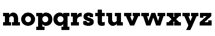 Visby Slab Heavy Font LOWERCASE