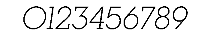 Visby Slab Light Oblique Font OTHER CHARS