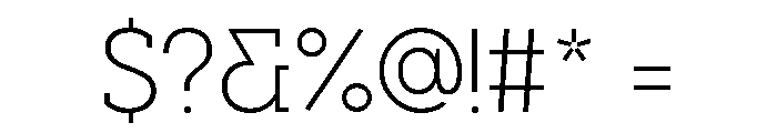 Visby Slab Light Font OTHER CHARS
