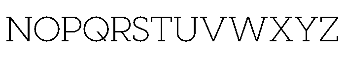 Visby Slab Light Font UPPERCASE