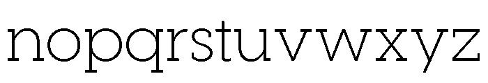 Visby Slab Light Font LOWERCASE