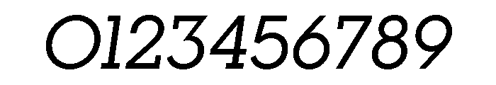 Visby Slab Medium Oblique Font OTHER CHARS