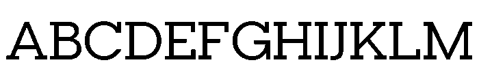 Visby Slab Medium Font UPPERCASE