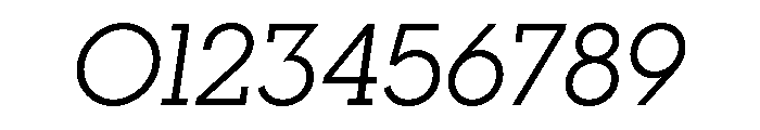 Visby Slab Regular Oblique Font OTHER CHARS