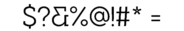 Visby Slab Regular Font OTHER CHARS