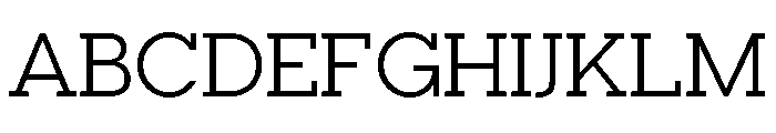 Visby Slab Regular Font UPPERCASE