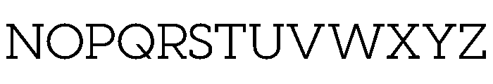 Visby Slab Regular Font UPPERCASE