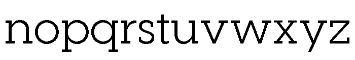 Visby Slab Regular Font LOWERCASE
