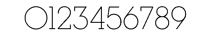 Visby Slab Thin Font OTHER CHARS