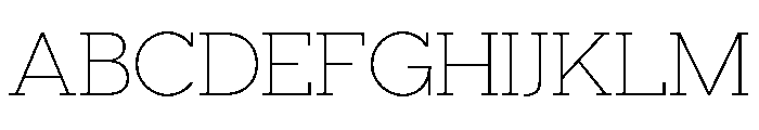 Visby Slab Thin Font UPPERCASE
