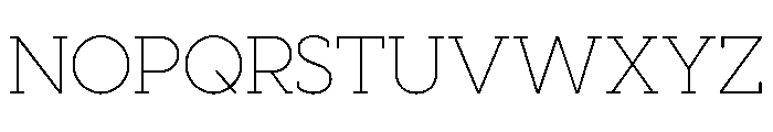 Visby Slab Thin Font UPPERCASE