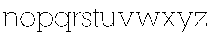 Visby Slab Thin Font LOWERCASE