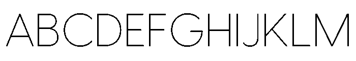 Visby Thin Font UPPERCASE