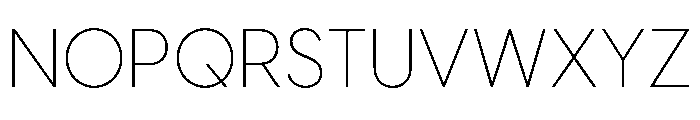 Visby Thin Font UPPERCASE