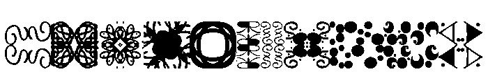 Vitrines Pattern Font UPPERCASE