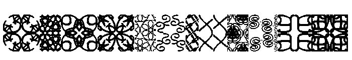 Vitrines Pattern FONT