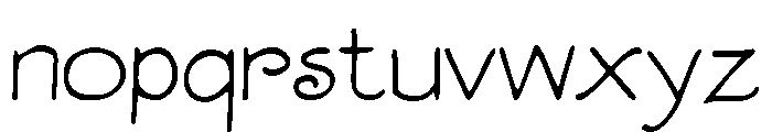 Vitrines Regular Font LOWERCASE