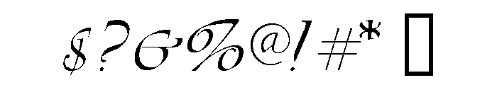 Vivaldi Regular Font OTHER CHARS