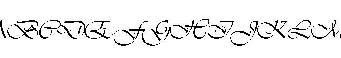 Vivaldi Regular Font UPPERCASE