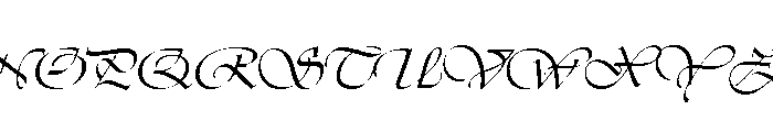 Vivaldi Regular Font UPPERCASE