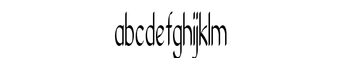 Vicente-ExtracondensedRegular Font LOWERCASE