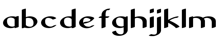 Vicente-ExtraexpandedBold Font LOWERCASE