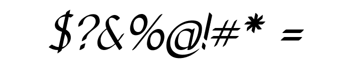 Vicente-Italic Font OTHER CHARS