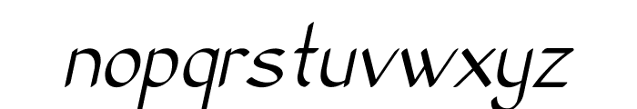 Vicente-Italic Font LOWERCASE