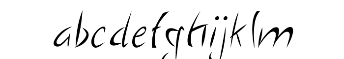VickleItalic Font LOWERCASE