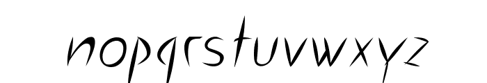 VickleItalic Font LOWERCASE