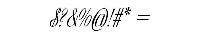 Virtuoso-CondensedItalic Font OTHER CHARS