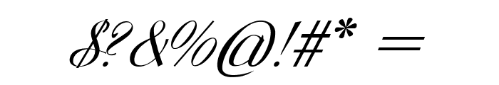Virtuoso-Italic Font OTHER CHARS
