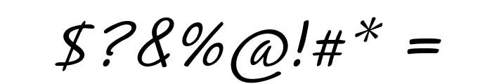 VistulaItalic Font OTHER CHARS