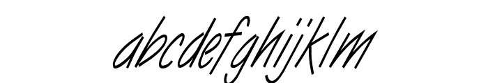 Vizier Condensed Italic Font LOWERCASE