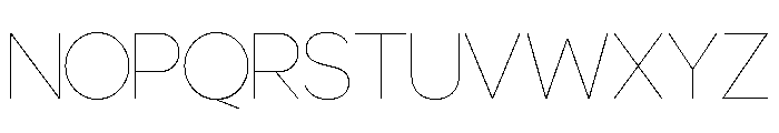 Vlorentine Thin Font LOWERCASE