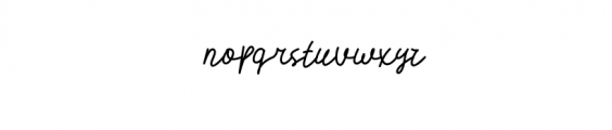 Vlorens Flower-Script.otf Font LOWERCASE