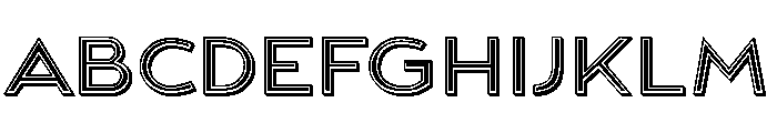 Vladimir Sans Filled Font UPPERCASE
