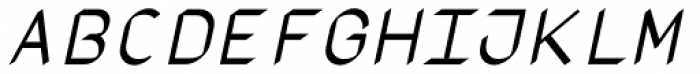 VLNL Tp Kurier Callig Italic Font UPPERCASE