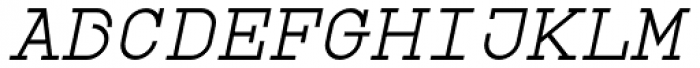 VLNL Tp Kurier Serif Italic Font UPPERCASE