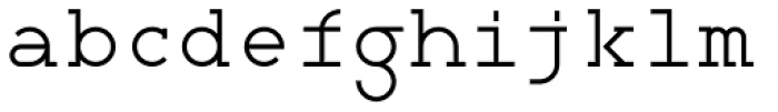 VLNL Tp Kurier Serif Font LOWERCASE