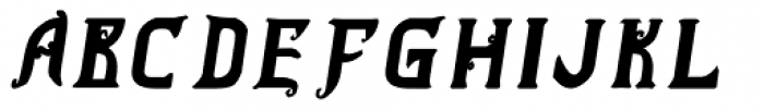 Vladimir Bold Italic Font UPPERCASE